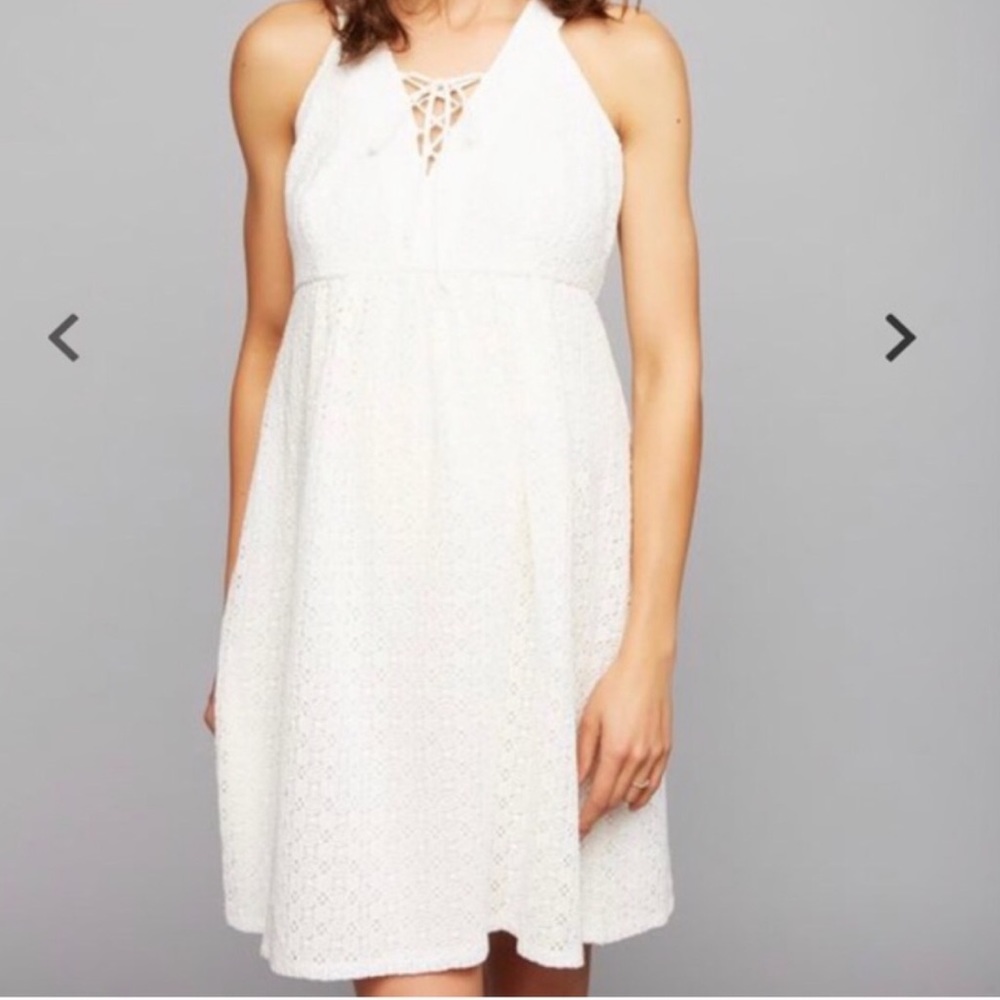 White Lace Maternity Dress